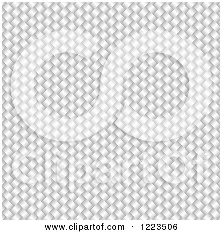 Clipart of a White Carbon Fiber Texture - Royalty Free Vector Illustration by vectorace
