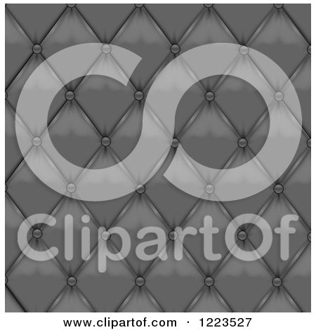 Clipart of a Background of Gray Leather Upholstery - Royalty Free Vector Illustration by vectorace
