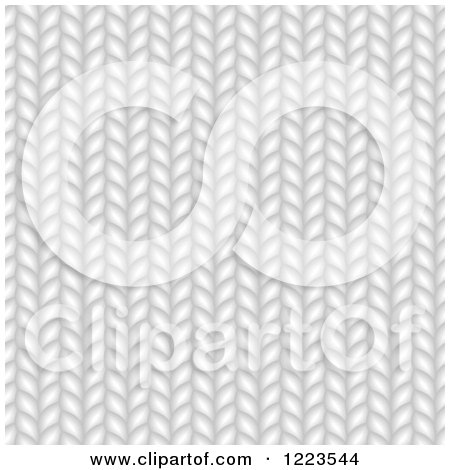 Clipart of a White Wool Texture - Royalty Free Vector Illustration by vectorace