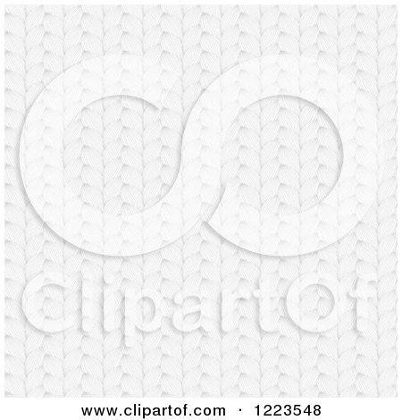 Clipart of a White Weaved Wool Texture - Royalty Free Vector Illustration by vectorace
