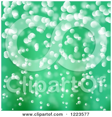 Clipart of a Green Sparkle Background - Royalty Free Vector Illustration by vectorace