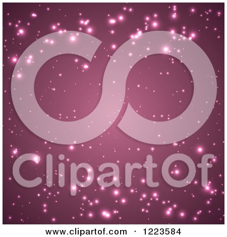 Clipart of a Purple Background of Sparkles - Royalty Free Vector Illustration by vectorace