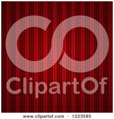 Clipart of a Red Wool Texture - Royalty Free Vector Illustration by vectorace