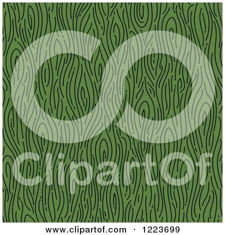 Clipart of a Seamless Green Wood Grain Pattern Background - Royalty Free Vector Illustration by elena