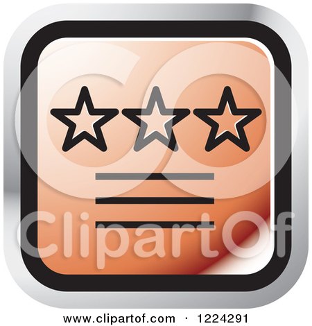 Clipart of a Red Ratings Icon - Royalty Free Vector Illustration by Lal Perera