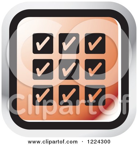 Clipart of a Red Full Calendar Icon - Royalty Free Vector Illustration by Lal Perera