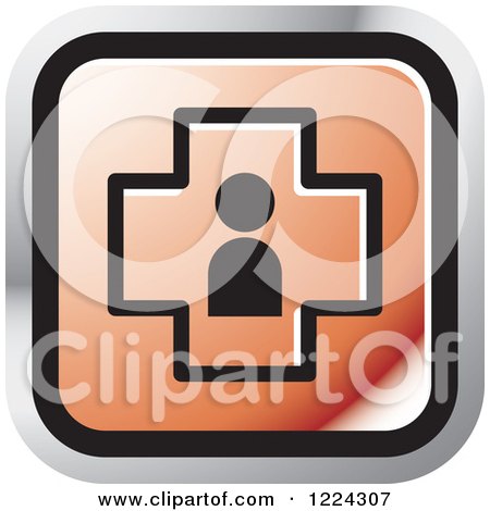 Clipart of a Red Medical Cross Icon - Royalty Free Vector Illustration by Lal Perera