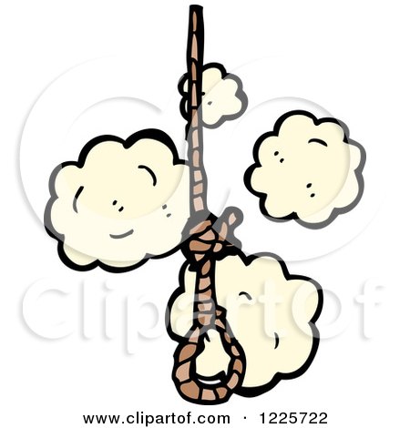 Clipart of a Dusty Noose - Royalty Free Vector Illustration by lineartestpilot
