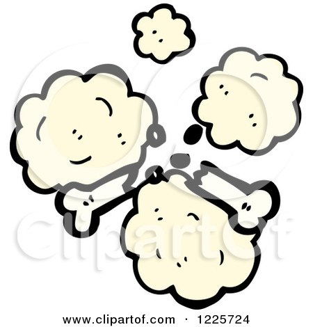 Clipart of a Dusty Broken Bone - Royalty Free Vector Illustration by lineartestpilot