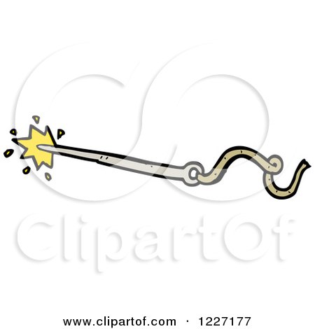 Clipart of a Needle - Royalty Free Vector Illustration by lineartestpilot