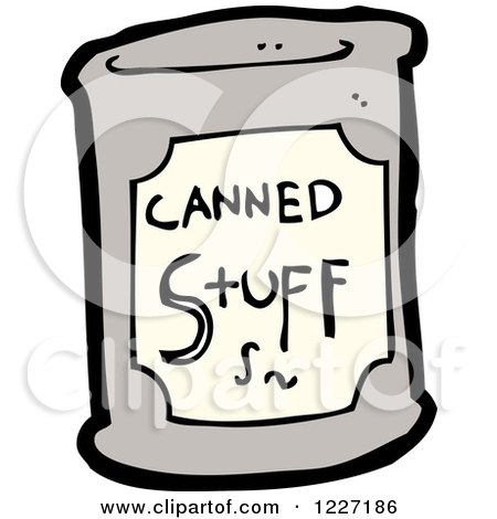 Clipart of Canned Stuff - Royalty Free Vector Illustration by lineartestpilot