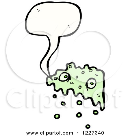 Clipart of a Monster Talking - Royalty Free Vector Illustration by lineartestpilot