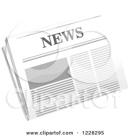 Clipart of a Newspaper - Royalty Free Vector Illustration by Vector Tradition SM
