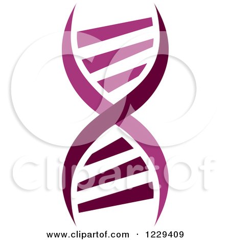 Clipart of a Dna Double Helix Cloning Strand 10 - Royalty Free Vector Illustration by Vector Tradition SM