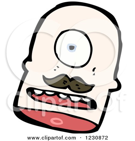 Clipart of a Decapitated Head - Royalty Free Vector Illustration by lineartestpilot