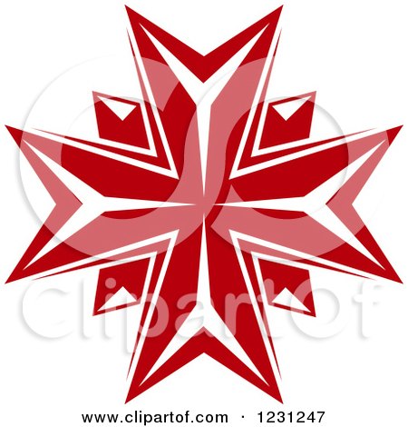 Clipart of a Red Cross - Royalty Free Vector Illustration by Vector Tradition SM