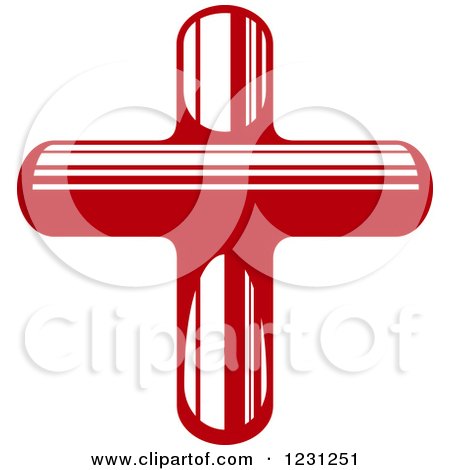 Clipart of a Red Cross 8 - Royalty Free Vector Illustration by Vector Tradition SM