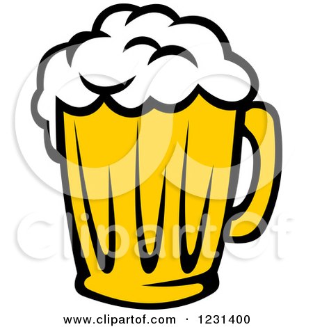 Clipart of a Frothy Mug of Beer 5 - Royalty Free Vector Illustration by Vector Tradition SM