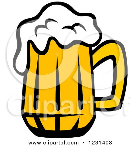 Clipart of a Frothy Mug of Beer 15 - Royalty Free Vector Illustration by Vector Tradition SM