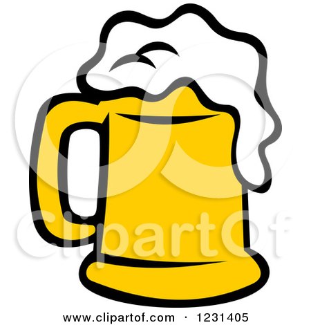 Clipart of a Frothy Mug of Beer 10 - Royalty Free Vector Illustration by Vector Tradition SM