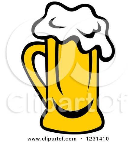 Clipart of a Frothy Mug of Beer 13 - Royalty Free Vector Illustration by Vector Tradition SM