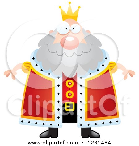 Clipart of a Happy King - Royalty Free Vector Illustration by Cory Thoman