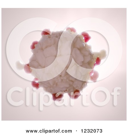 Clipart of 3d Blood Serum Protein - Royalty Free Illustration by Mopic