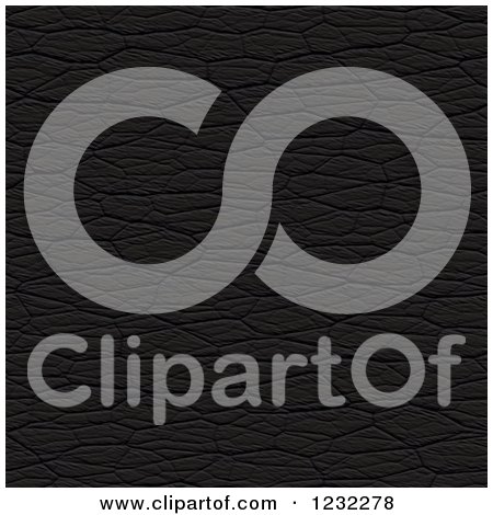 Clipart of a Seamless Black Leater Texture - Royalty Free Illustration by Arena Creative