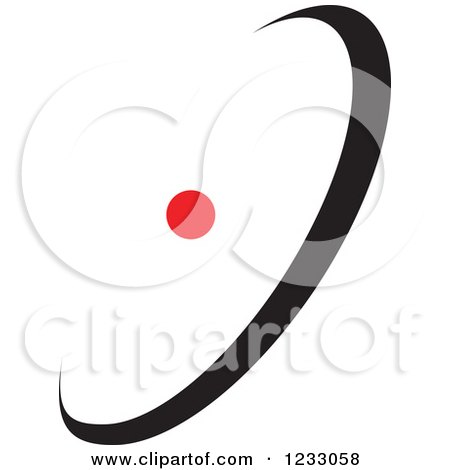 Clipart of a Red and Black Abstract Logo 9 - Royalty Free Vector Illustration by Vector Tradition SM