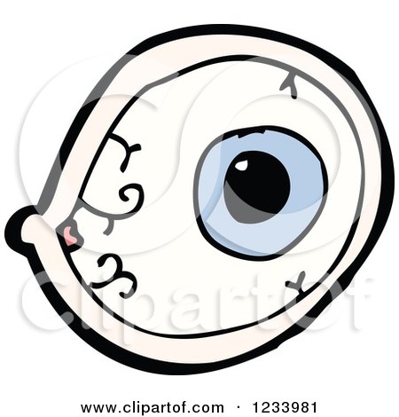 Clipart of an Eye - Royalty Free Vector Illustration by lineartestpilot