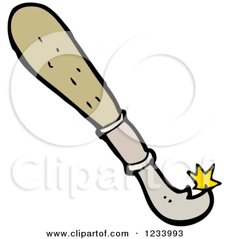 Clipart of a Carving Knife - Royalty Free Vector Illustration by lineartestpilot