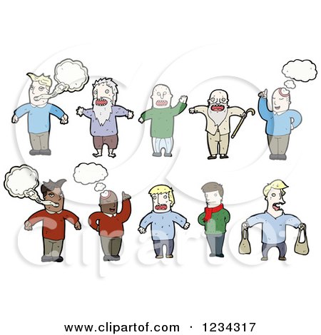 Clipart of Men - Royalty Free Vector Illustration by lineartestpilot