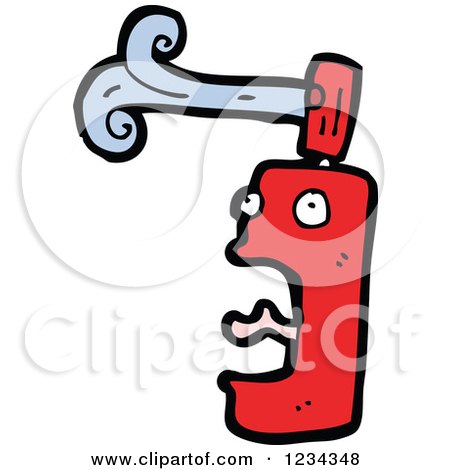 Clipart of a Can of Spray Paint - Royalty Free Vector Illustration by lineartestpilot