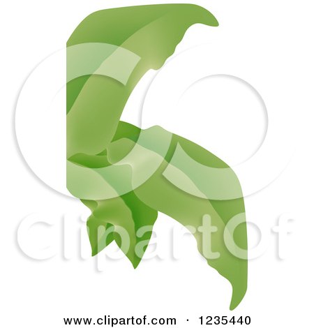 Clipart of a Green Plant - Royalty Free Vector Illustration by dero