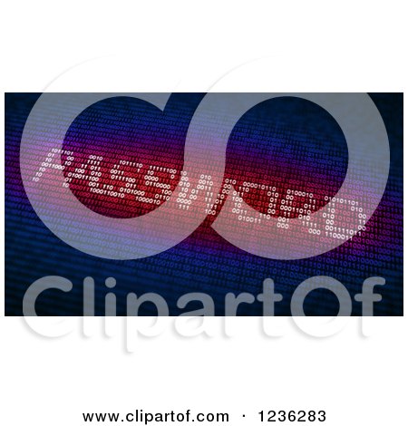 Clipart of Password Emerging from Binary Code 2 - Royalty Free CGI Illustration by Mopic