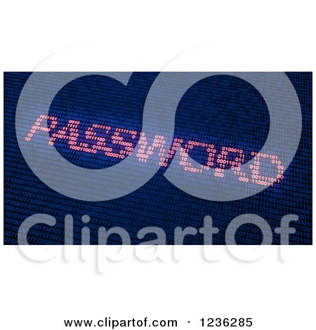 Clipart of Password Emerging from Binary Code - Royalty Free CGI Illustration by Mopic