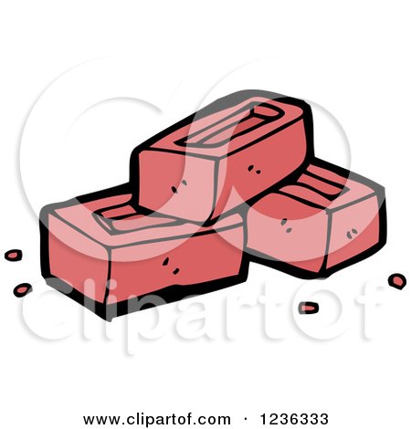 Clipart of Bricks - Royalty Free Vector Illustration by lineartestpilot