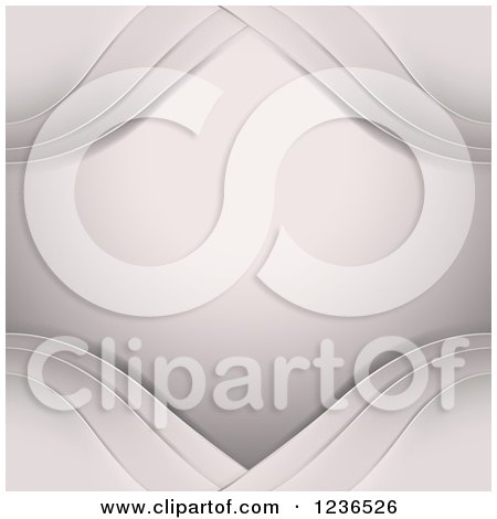 Clipart of a Background of Waves Around Text Space - Royalty Free Vector Illustration by merlinul