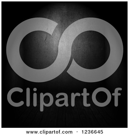 Clipart of a Black Cement Wall with Light Shining on It - Royalty Free Illustration by KJ Pargeter