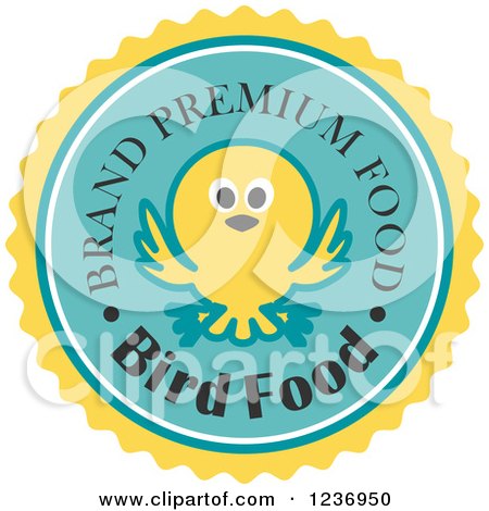 Clipart of a Bird Food Label - Royalty Free Vector Illustration by Vector Tradition SM