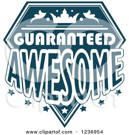 Clipart of a Blue Quality Label 10 - Royalty Free Vector Illustration by Vector Tradition SM