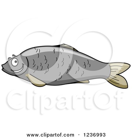 Clipart of a Happy Fish - Royalty Free Vector Illustration by Vector Tradition SM