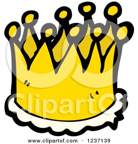 Clipart of a Crown - Royalty Free Vector Illustration by lineartestpilot