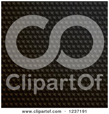 Clipart of a Black Pyramid Geometric Texture Background - Royalty Free Vector Illustration by elaineitalia