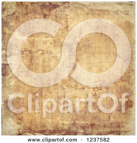 Clipart of a Background Texture of Aged and Stained Paper - Royalty Free CGI Illustration by KJ Pargeter