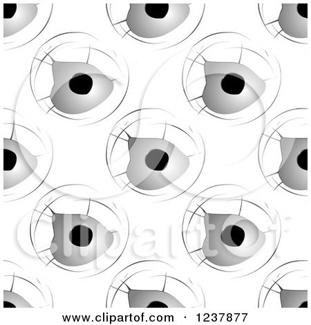 Clipart of a Seamless Background Pattern of Bullet Holes - Royalty Free Vector Illustration by Vector Tradition SM