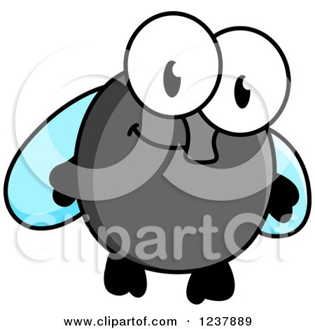 Clipart of a Cute House Fly - Royalty Free Vector Illustration by Vector Tradition SM