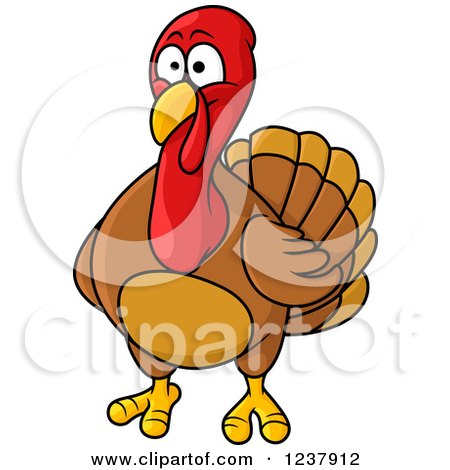 Clipart of a Turkey Bird - Royalty Free Vector Illustration by Vector Tradition SM