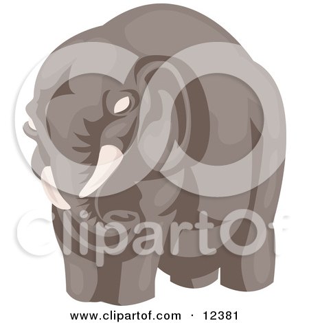 Big Elephant Clipart Illustration by AtStockIllustration