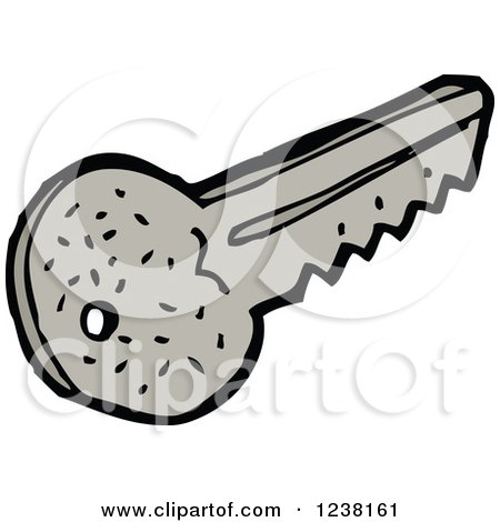 Clipart of a Key - Royalty Free Vector Illustration by lineartestpilot